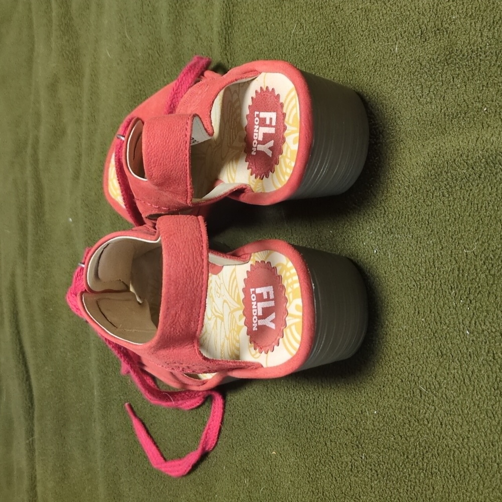 Fly London Women's Terracotta Lace-Up Sandals - Picture 3 of 4